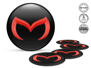 Mazda Felgenaufkleber Marke Silikon-Dome-Sticker